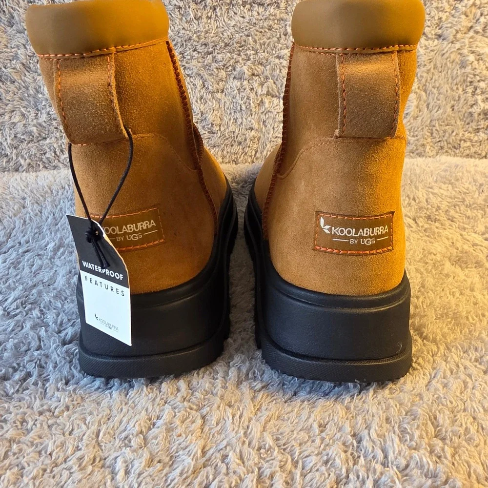 Koolaburra by UGG Womens Waterproof Mini Hybrid Suede Ankle Boots Booties 9M NEW